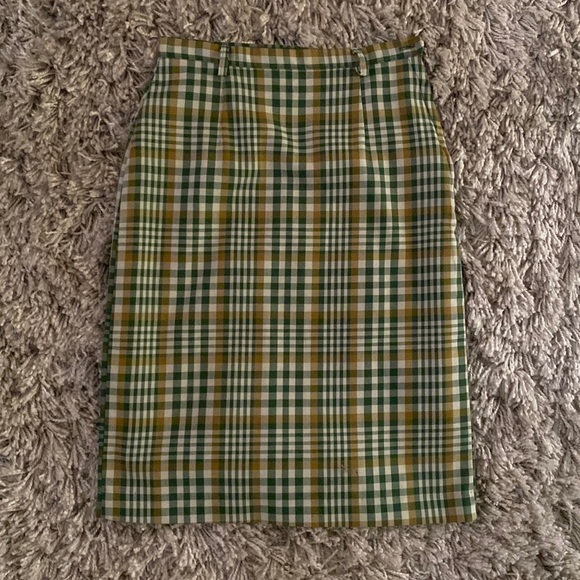 Vintage Dresses & Skirts - Vintage plaid pencil skirt